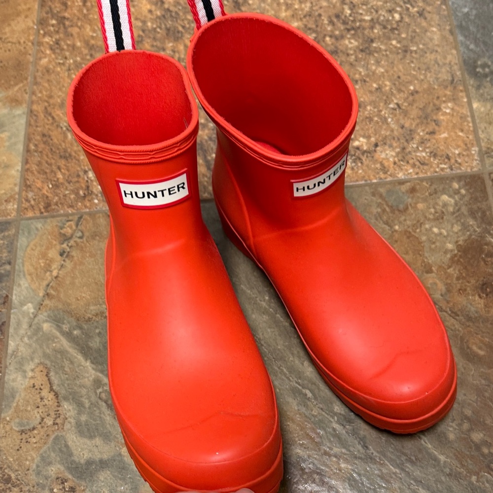 Hunter Bold Red Waterproof Boots